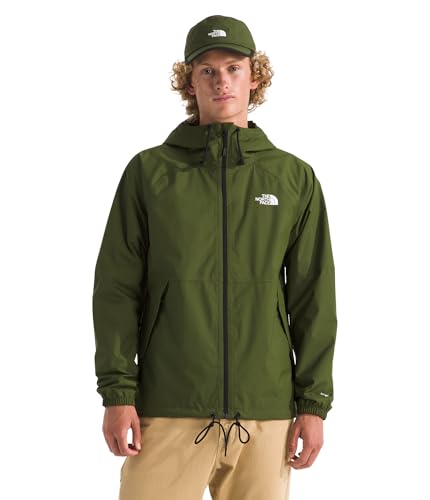 Image of THE NORTH FACE Men's Antora Rain Hoodie | Windproof & Waterproof With Adjustable Hood, Drawcord Hem