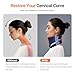 Ergonomic Neck Brace for Neck Pain and Support, Throat-Friendly V-Shape Cervical Collar with Dual Memory Foam for Comfort and Cervical Spine Pressure Relief, Vertebrae Stability (16.5