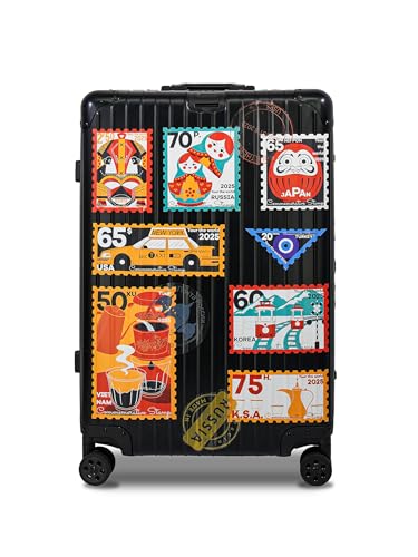 Hoxtosan 33 Pcs Large Travel Luggage Stickers, Original