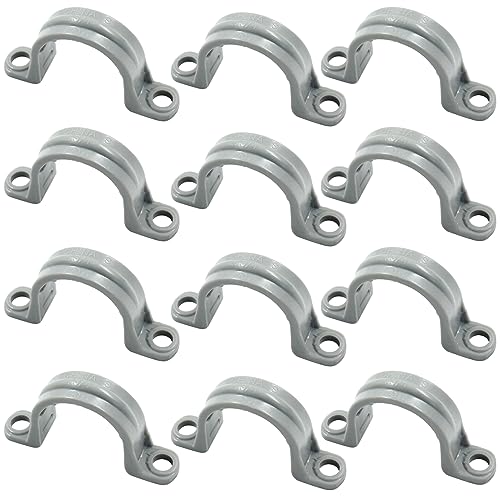 Bonsicoky 3/4 Inch PVC Pipe Straps, 12 Pcs