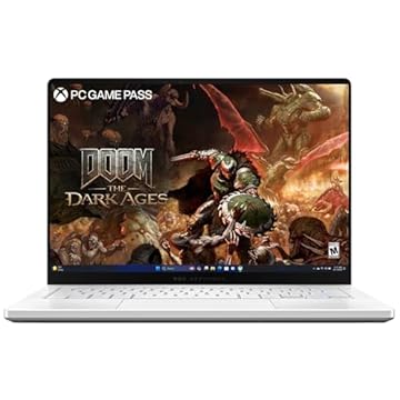 ASUS Laptop ROG Zephyrus G14 com tela OLED 3K de 14 polegadas/processador Ryzen 9 270/16GB RAM/1TB SSD/8GB GeForce RTX 5060 Graphics/Windows 11 Home/English KB/Platinum White