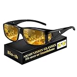 Bio-th Night Driving Glasses for Men | HD Polarized Anti Glare Night Vision Glasses | Essential Driving Glasses for Car & Motorcycle
