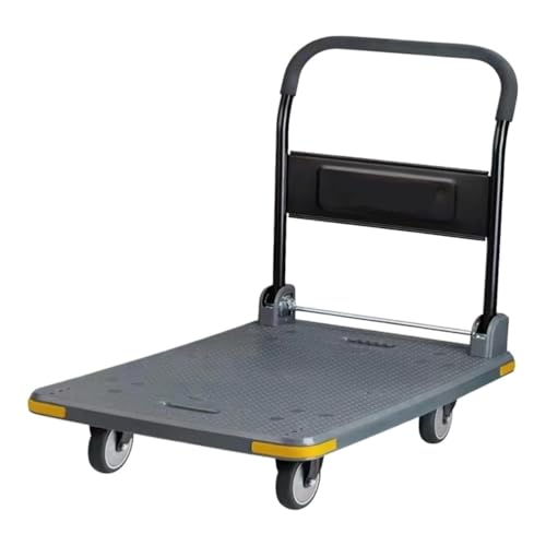 Dxysyldrun Noir,Chariot À Plate-Forme Chariot Pliant Capacité De Charge 150 Kg Chariot À Usage Intensif