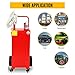 Migoda 30 Gallon Gas Caddy, Portable Gas Tank With Pump on 4 Wheels,Fuel Transfer Storage Tank Gasoline Diesel Can Revrsible Rotary Hand Siphon Pump for Boat, ATV, Car, Motorcycle,UTV