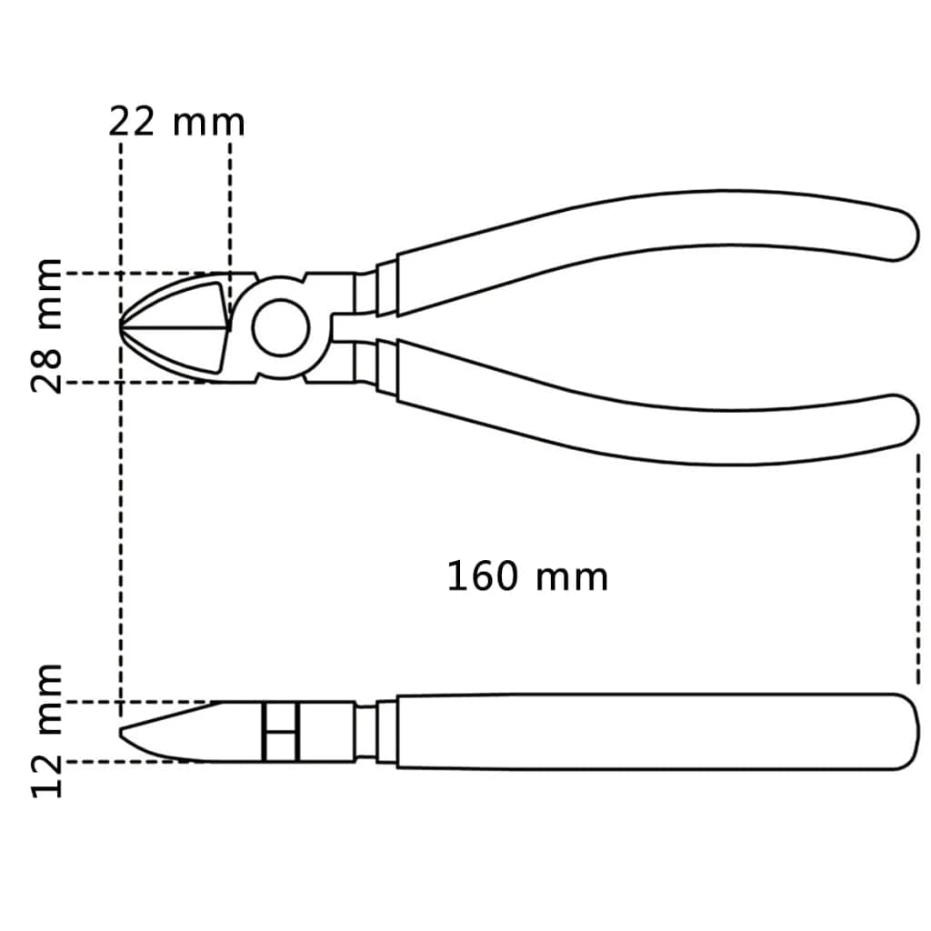 Beta 1082BM 160 - Diagonalseitenschneider, griffe aus bimaterial