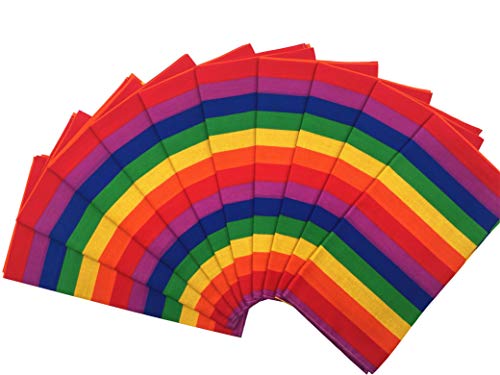 Image of Vamqor 100% Cotton 10 Pack Fine Bandanas