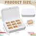 Mini Watercolor Palette Removable Empty Palette with Magnetic lid Travel Half Pans Watercolor tin for Painting Acrylic Paint Container for Adults, Beginner, Artists, 9 Colors