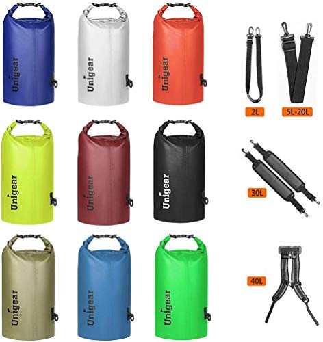 Image of Unigear Floating Waterproof Dry Bag for Kayaking, 2L /5L /10L /20L /30L /40L | Lightweight Gear Storage, Waterproof Phone Case Included, For Boating, Fishing, Swimming, Camping, Beach And Paddle Boarding