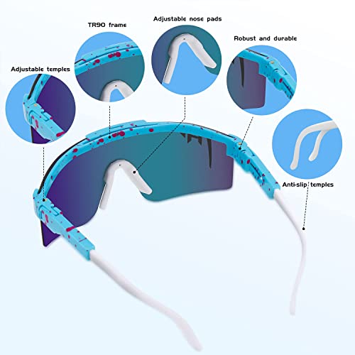 Chnlml Sports Sunglasses For Men Women, Polarized Uv400, Cycling Glasses For Baseball Fishing Running (P5) #TOP4