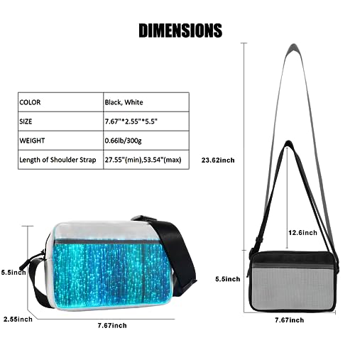 Led Crossbody Bag Small Light Up Purse Glow Handbags Mini Shoulder Bags Women Luminous Wallet for Party4