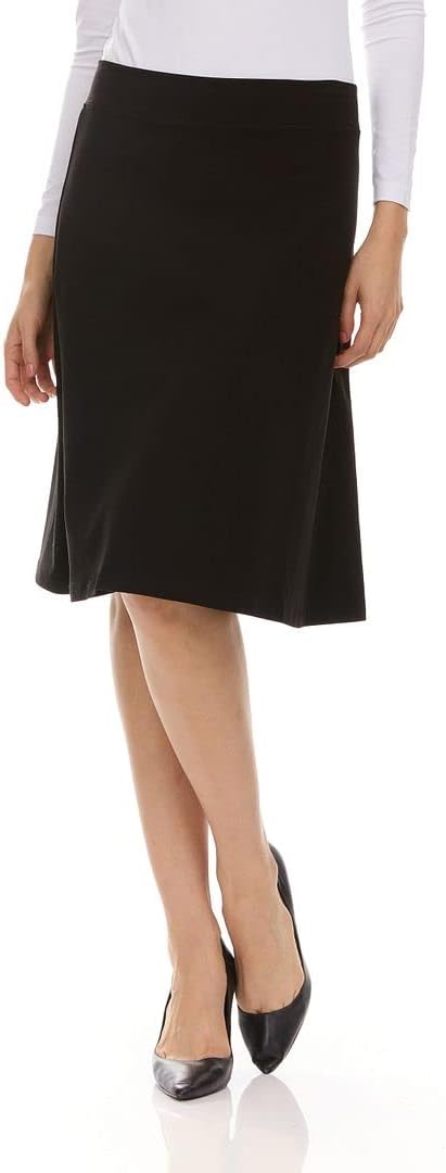 Kiki Riki Women's Cotton A-line Spandex Skirt