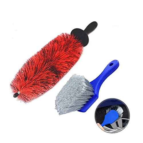 Brosse de nettoyage de voiture longue 45 cm anti-rayures pour grilles d'échappement