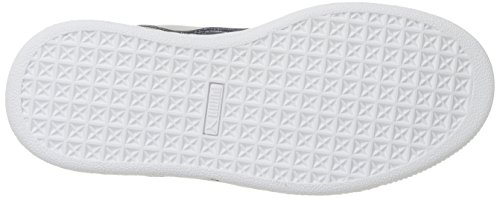 PUMA Puma Unisex-Child Suede Classic Badge Sneaker, Gray Violet-Peacoat, 5 M US Big Kid
