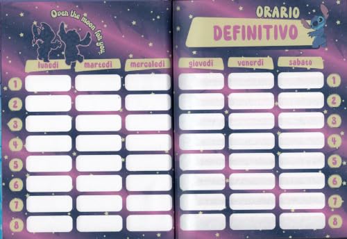 TheCartoonWorld Agenda scolaire 10 mois Seven fabriqué pour Disney Stitch et Angel (Stitch) – vue 6
