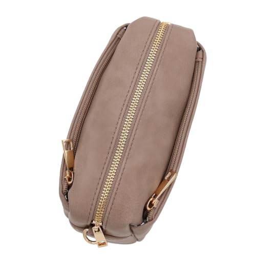 Image of FashionPuzzle Triple Zip Small Crossbody Bag