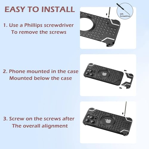 Coque alliage aluminium iPhone 16 Pro magnétique ultra légère