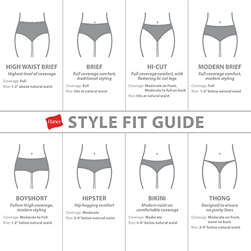 Image of Hanes womens Bikini Panties Pack, Soft Cotton Underwear, 10-pack (Retired, Colors May Vary)