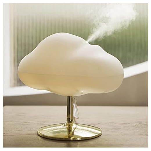 BEKIKAIPING Cloud Shaped Humidifier Essential Oil Diffuser Colorful LED Table Lamp Cool Mist Maker Fogger Cloud Ultrasonic Large Capacity Home or Hotel Bedroom Night Light