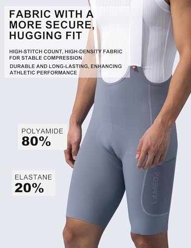 LAMEDA Men's UPF 50+ Bib Shorts