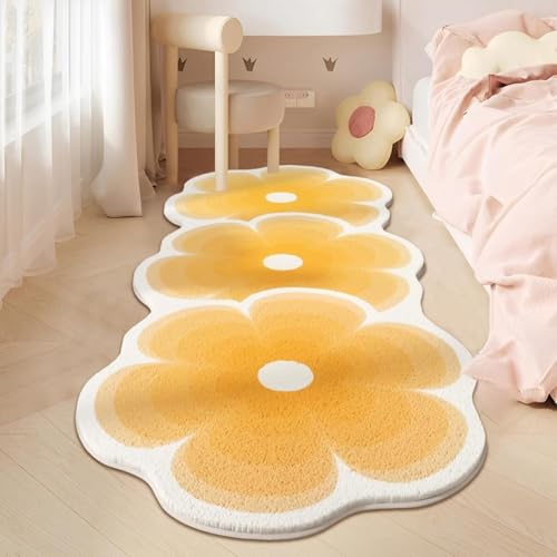 MiluFox �����`���O �J�[�y�b�g �x�b�h�T�C�h�t�����[���O �� �� �􂦂郉�O�}�b�g ���イ���� rug carpet �O���f�[�V�����Ԃ̌`�`�~ �q������ ���O ����~�ߕt �R�� �h�L �a�� ���փ}�b�g �􂦂郉�O �n�~ (�l��4,80*160cm