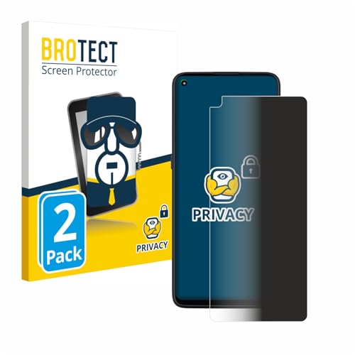 BROTECT (2 Unidades Protector Pantalla Privacidad para Motorola Moto G9 Plus [Anti-Espía, Película Protección, Privacy]