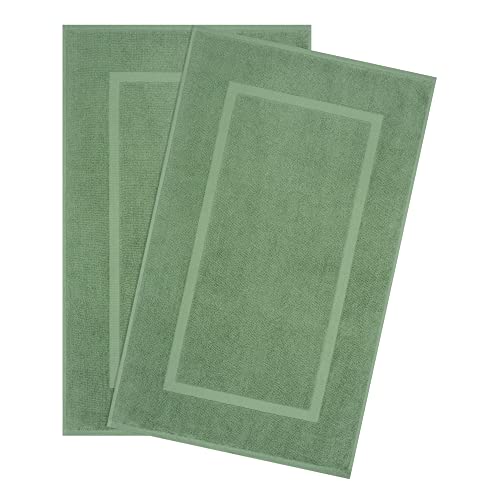 Cotton Paradise Juego De 2 Alfombrillas De Baño 100 Algodón Para El Suelo Del Baño, 20 X 34 Pulgadas, Suaves, Absorbentes, Lavables, De Secado Rápido, Color Verde Salvia Cotton Paradise Juego De 2 Alfombrillas De Baño 100 Algodón Para El Suelo Del Baño, 20 X 34 Pulgadas, Suaves, Absorbentes, Lavables, De Secado Rápido, Color Verde Salvia