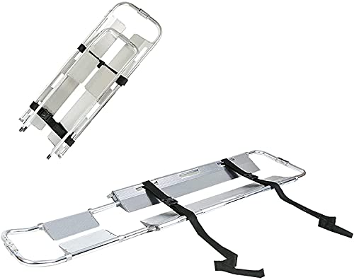 Civière pliable en aluminium réglable pour immobilisation et transport d'urgence