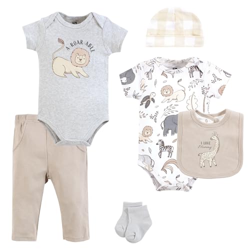 Layette bébé 6-9 mois Hudson Baby en coton premium à motif safari