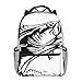 BYETWIK Schulrucksack Schultaschen Mädchen Jungen Teenager Rucksack, Wasserfischen Barsch Angelrute Schultasche Schulrucksäcke Backpack für Damen Herren Geeignet