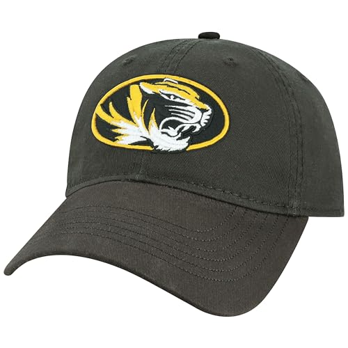 Barnesmith University of Missouri MU Mizzou Tigers Adjustable Hat Spirit Black One Size Fits All