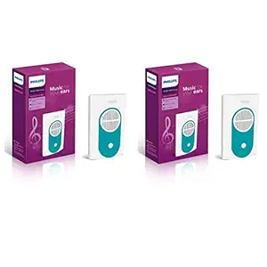 Philips Smart Harmony Musical Doorbell - Cyan | Smart Doorbell for Home, Pack of 2