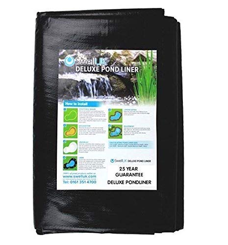 Swell UK Teichfolie mit freier Teichunterlage und 25 Jahre Garantie (4 x 5m)