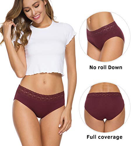 Gneph Cotton Underwear For Women 5 Pack(218S-Dark-Wr) #TOP1