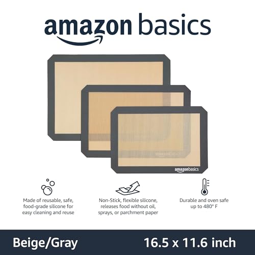 La Mejor Selección de Tapetes para hornear , listamos los 10 mejores. 20 Tapetes para hornear marca Amazon Basics (2)