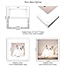 Happy Reunion 8x8 Picture Tiles | Mix Tiles Picture Frames Stick on Wall | Photo Tiles Peel and Stick Picture Frames as Gallery Wall Frame Set (White - 9 Pcs)