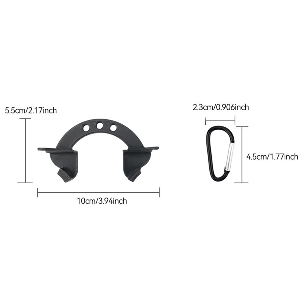 Boucle de sac à dos pour drone DJI Neo 2 : crochet de montage en ABS pour bureau et rangement mural, accessoire de rangement d'équipement portable, noir