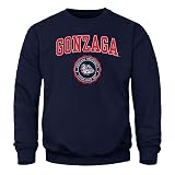 Barnesmith Gonzaga University Bulldogs Adult Unisex Crewneck Sweatshirt, Heritage, Navy, Large