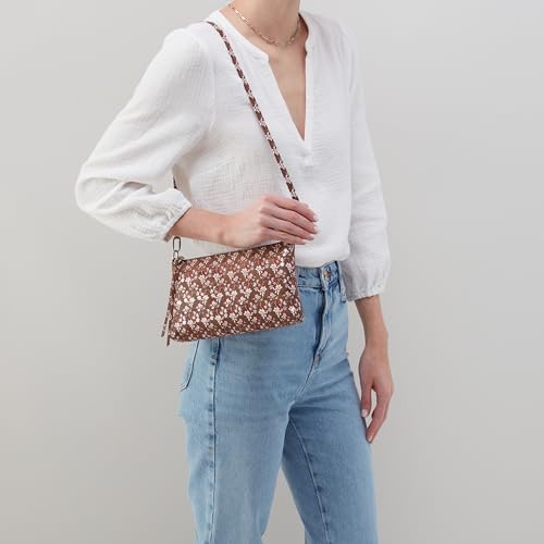 Image of HOBO Darcy Leather Convertible 3-in-1 Crossbody Bag with Removable & Adjustable Strap, Exterior Phone Slip Pocket