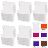 GOSHIES Stickgarn Aufbewahrung 500 Stück Spulen Kreuzstich Stickerei Thread Karten Stickgarn Card Bobbins Thrad für Handwerk DIY Stickerei Nähen Weiß