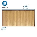 iDesign Formbu Bamboo Non-Skid Water-Resistant Floor Mat, The Formbu Collection – 24" x 48”, Natural Tan - Image 3