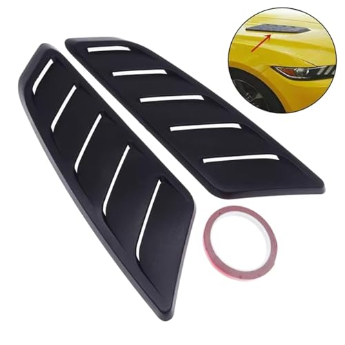 Garniture Prise D'air Capot pour Rénover le Panneau d'Aération de Mustang 2016 2Pcs