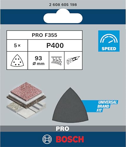 Pack de 5 disques abrasifs 93 mm 400 - vue 3