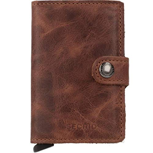 Secrid Herren Karteninhaber MINIWALLET Vintage Braun Talla única