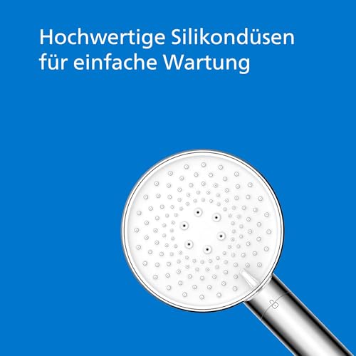 Philips Water Duschkopf mit Filter, entfernt effektiv Chlor und andere große Partikel, drei Sprühmodi, druckverstärkendes Design, 1 Monat Filterkapazität, chrom