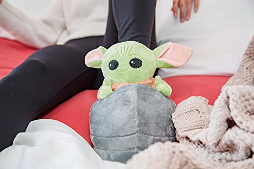 Robe Factory Llc Star Wars: The Mandalorian The Child Grogu 3D Slippers | Baby Yoda-Themed Soft Plush House Shoe With Non-Slip Sole | Comfortable Footwear | Women 11-12, Men 9-10 #TOP5