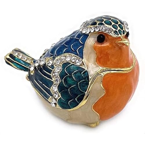JWT Astyle Robin Hinged Jewelry Trinket Box Bird Lover Gift