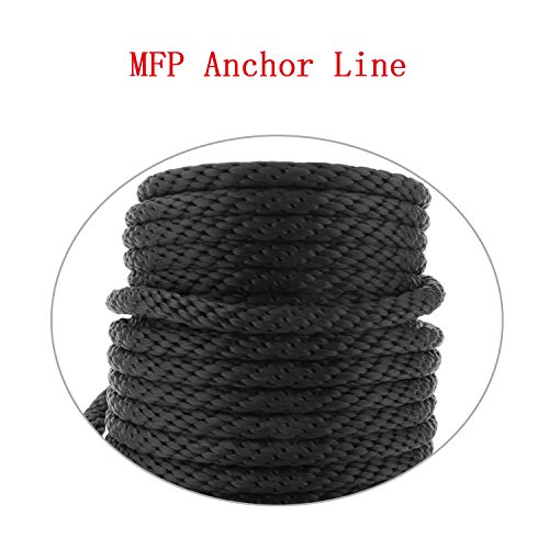 image for NovelBee 3/8 Inch 150Feet Premium Solid Braid MFP Anchor Line Anchor R
