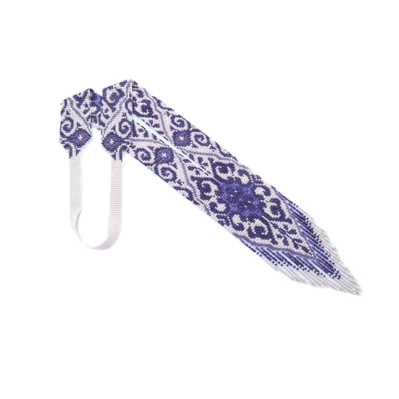 Collier gerdan mosaïque fait main d'une finesse artisanale d'exception LKBEADS