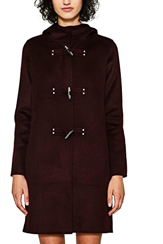 edc by Esprit 087cc1g021 Abrigo, Rojo (Bordeaux Red 600), Medium para Mujer