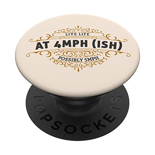 Narrowboat Design & Canal Boat Idea For Men & Boat Owners PopSockets Swappable PopGrip, Black